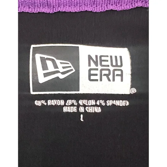 New Era Los Angeles Lakers Track Jacket Black Purple Full Zip Varsity Mens L